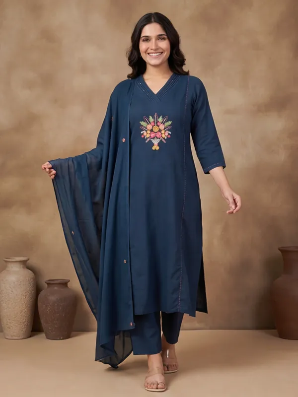 Women_Embroidered_With_Moti_Hand_Work_Rayon_Kurta_Set