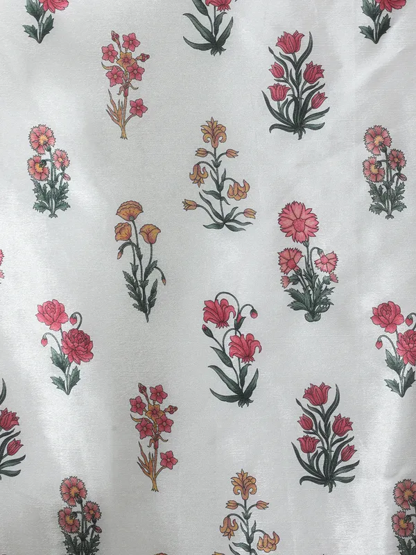 Pre-Draped_Ready_to_Wear_Chinnon_Fabric_Digital_Printed_Saree_With_Unstiched_Blouse