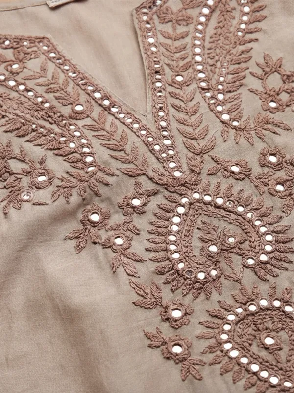 Heavy_Embroidered_Coding_Work_And_Flared_Muslin_Cotton_Kurta_Set