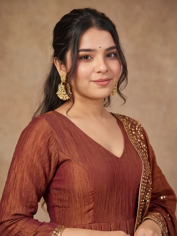 New_Embroidered_Work_Chinon_Kurta_Set