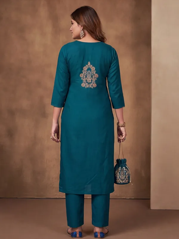 New_Embroidered_Work_Rayon_Kurta_Set