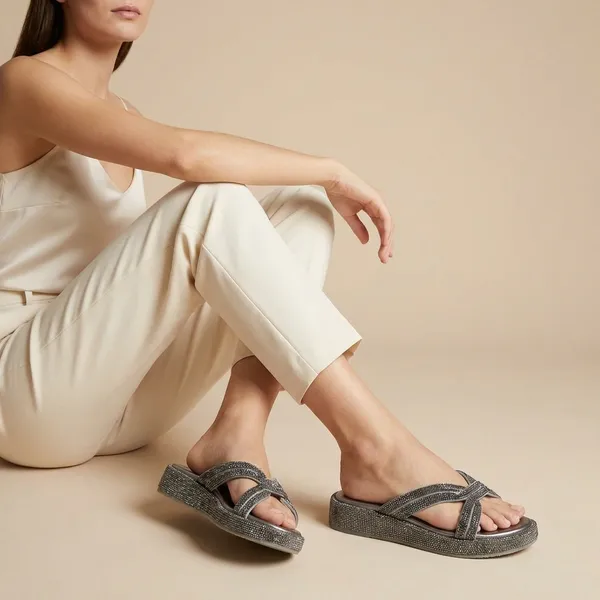 Womens_Silver_Glitter_Embellished_Slip-On_Sandals