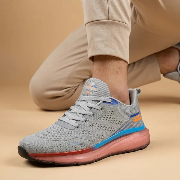 Addoxy_Grey_Sports_Running_Shoes_With_Red_Sole