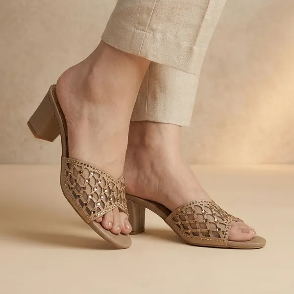 Golden_Mesh_Embellished_Block_Heel_Sandals
