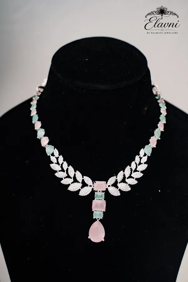 Silver_Alloy_Dual_Tone_Necklace_Set_For_Women