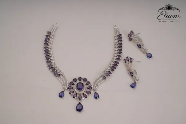 Purple_Alloy_Necklace_Set_For_Women