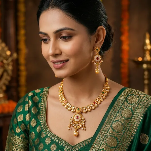 Golden_Alloy_Kundan_Choker_Set_For_Women