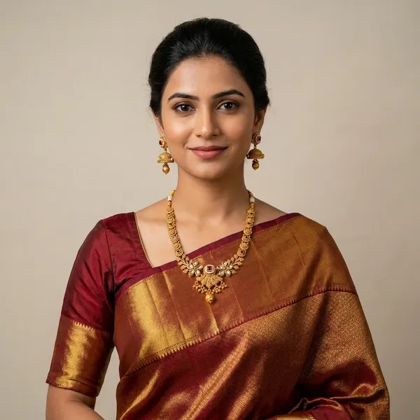 Gold-Plated_Alloy_Jhumki_Necklace_Set_For_Women
