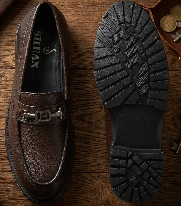 Brown_Synthetic_Leather_Slip_On_Shoes_For_Men