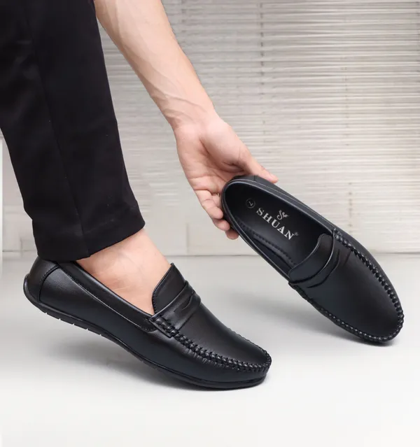 Black_Synthetic_Leather_Loafers_Loafers_For_Men