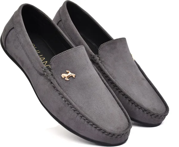 Grey_Synthetic_Leather_Loafers_Loafers_For_Men