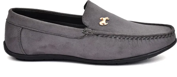 Grey_Synthetic_Leather_Loafers_Loafers_For_Men