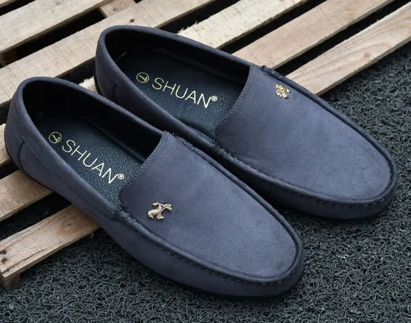 Grey_Synthetic_Leather_Loafers_Loafers_For_Men