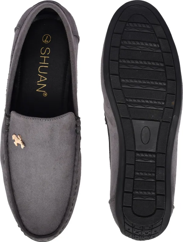 Grey_Synthetic_Leather_Loafers_Loafers_For_Men