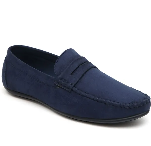 Blue_Synthetic_Leather_Shu3404_Loafers_Loafers_For_Men