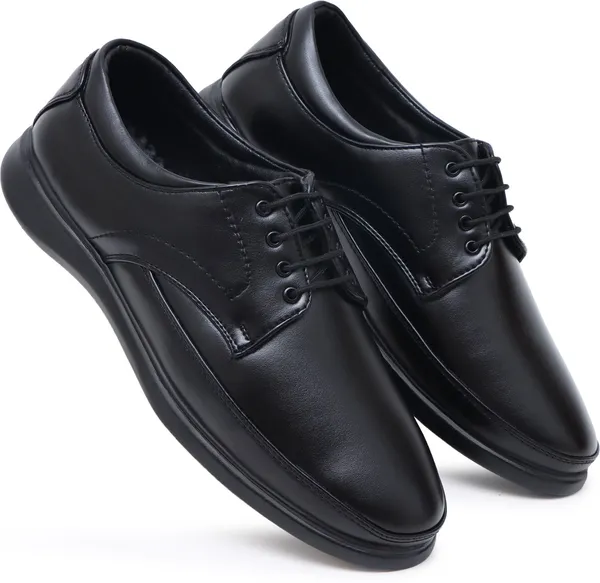 Black_Synthetic_Leather_Lace_Up_Shoes_For_Men