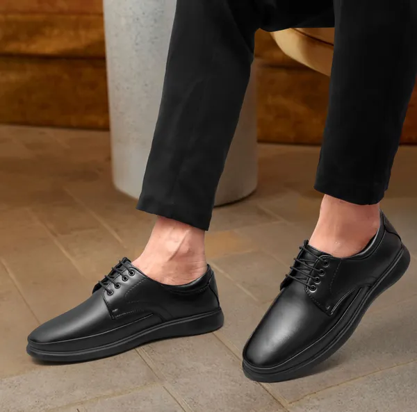 Black_Synthetic_Leather_Lace_Up_Shoes_For_Men