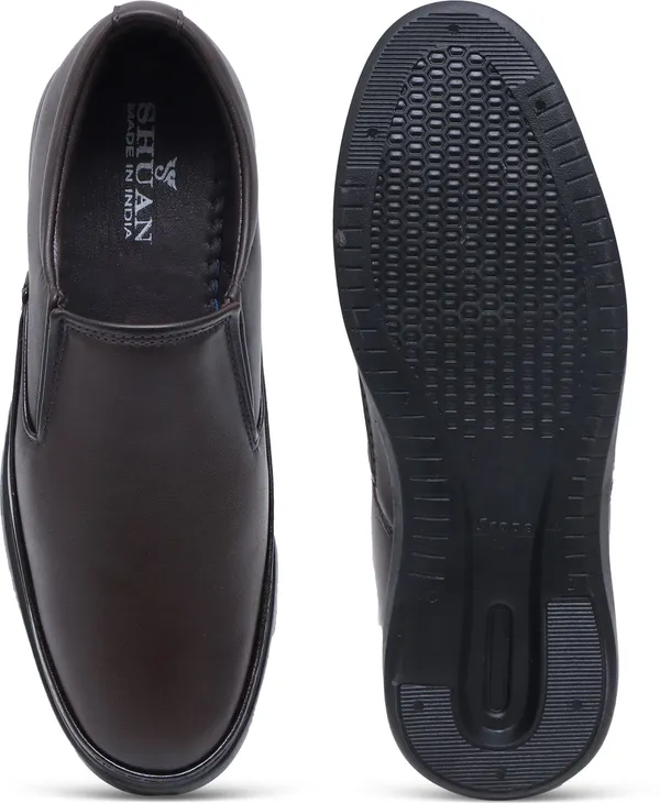 Brown_Synthetic_Leather_Slip_On_Shoes_For_Men