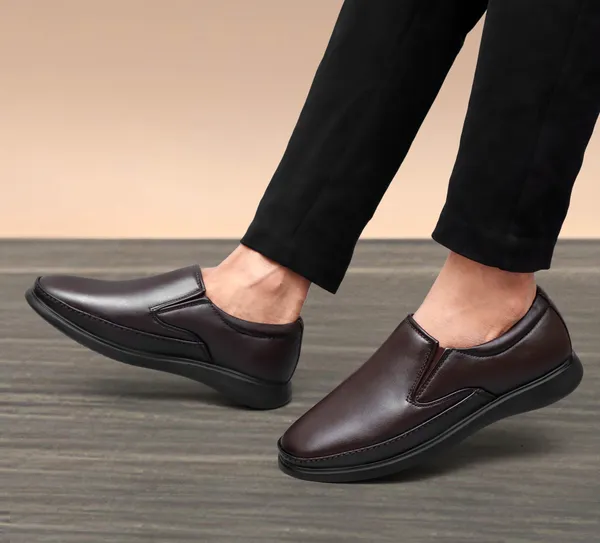 Brown_Synthetic_Leather_Slip_On_Shoes_For_Men