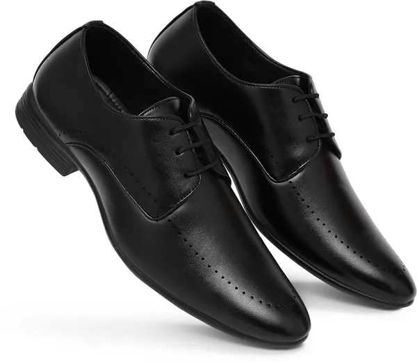 Black_Synthetic_Leather_Derby_Shoes_For_Men