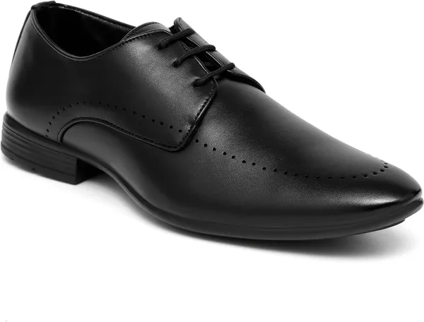 Black_Synthetic_Leather_Derby_Shoes_For_Men