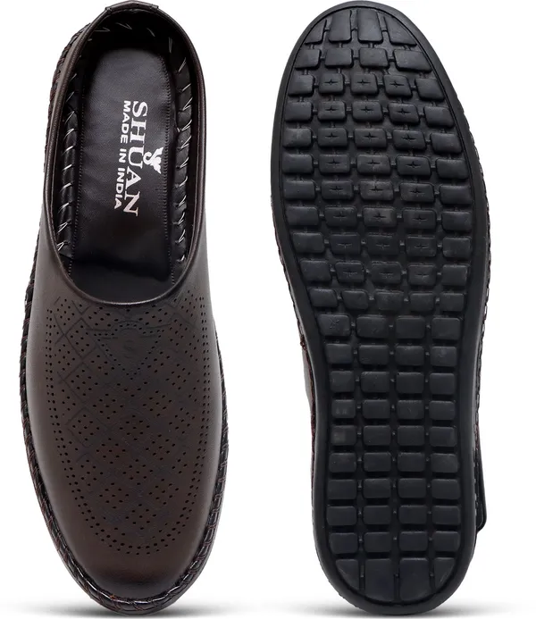 Brown_Synthetic_Leather_Mocassin_Shoes_For_Men