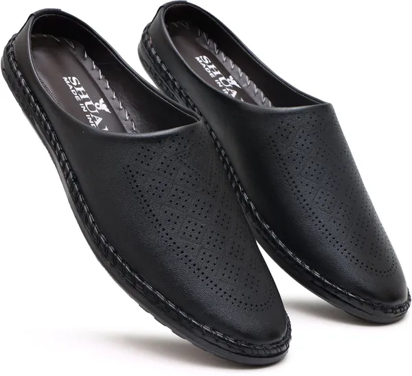 Black_Synthetic_Leather_Mocassin_Shoes_For_Men