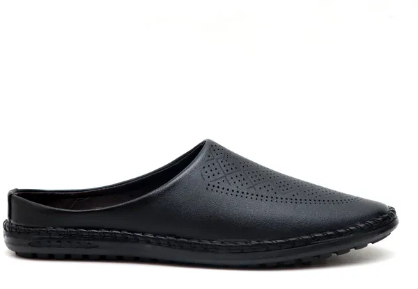 Black_Synthetic_Leather_Mocassin_Shoes_For_Men