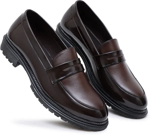 Brown_Synthetic_Leather_Slip_On_Shoes_For_Men