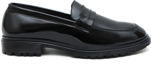 Black_Synthetic_Leather_Slip_On_Shoes_For_Men