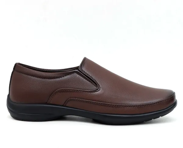 Brown_Synthetic_Leather_Derby_Shoes_For_Men