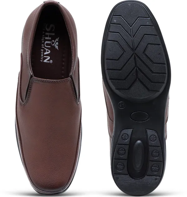 Brown_Synthetic_Leather_Derby_Shoes_For_Men