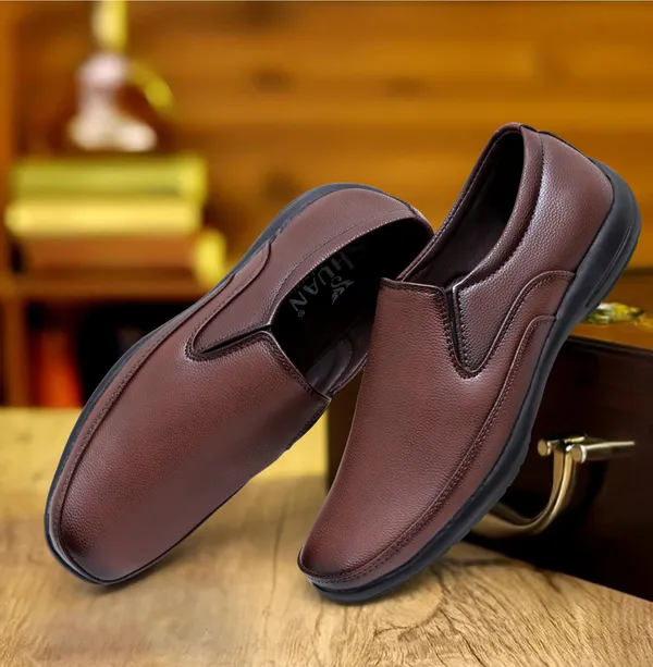 Brown_Synthetic_Leather_Derby_Shoes_For_Men