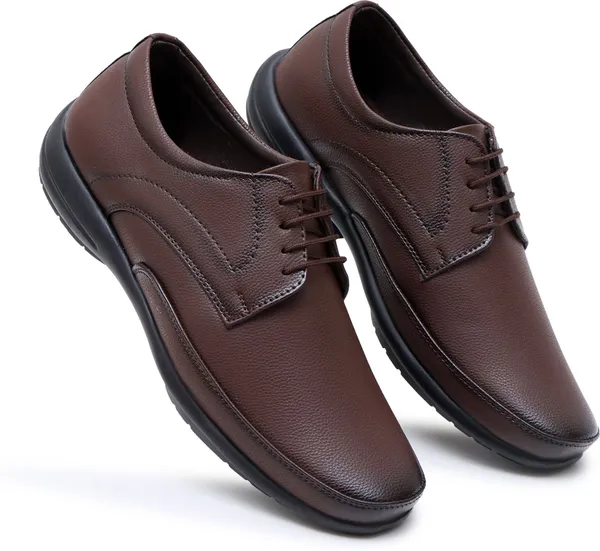 Brown_Synthetic_Leather_Slip_On_Shoes_For_Men