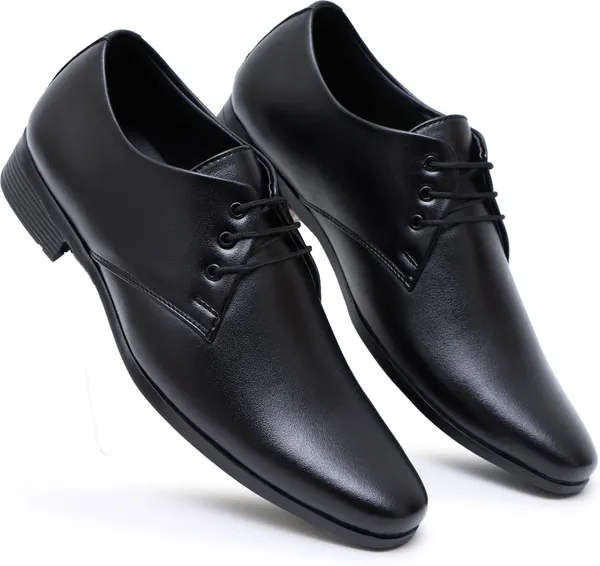 Black_Synthetic_Leather_Derby_Shoes_For_Men