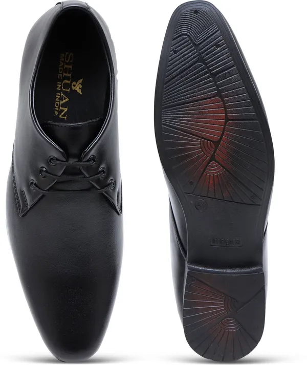 Black_Synthetic_Leather_Derby_Shoes_For_Men