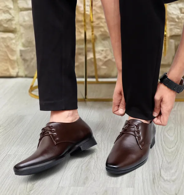 Brown_Synthetic_Leather_Derby_Shoes_For_Men