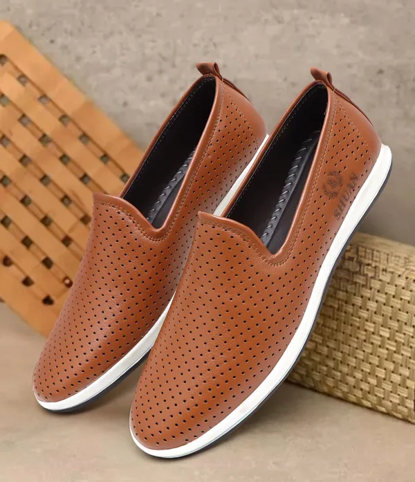 Tan_Synthetic_Leather_Espadrilles_Shoes_For_Men