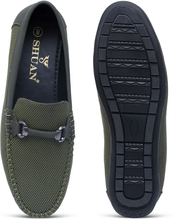 Olive_Synthetic_Leather_Shu_Magicball_Loafers_Loafers_For_Men