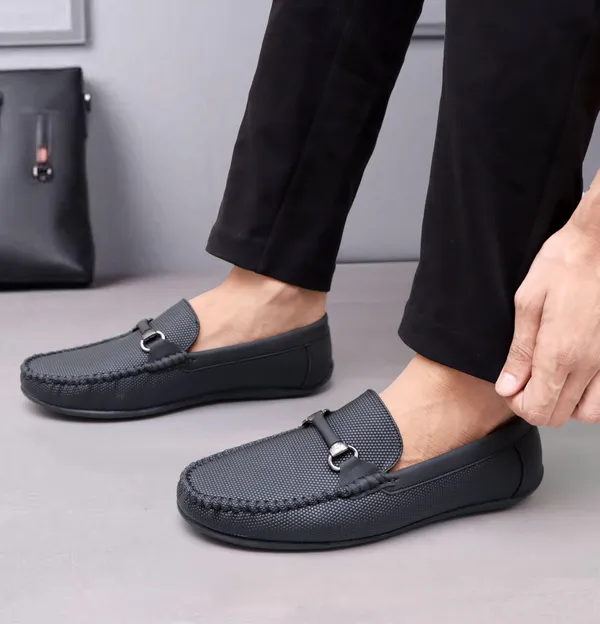 Black_Synthetic_Leather_Shu_Magicball_Loafers_Loafers_For_Men