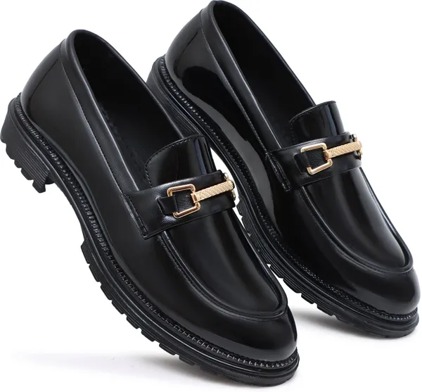 Black_Synthetic_Leather_Slip_On_Shoes_For_Men