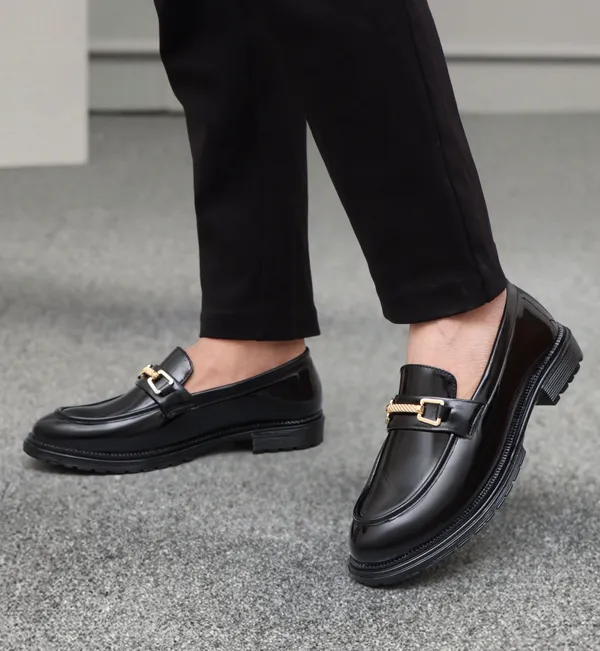 Black_Synthetic_Leather_Slip_On_Shoes_For_Men