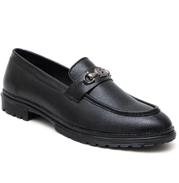 Black_Synthetic_Leather_Slip_On_Shoes_For_Men