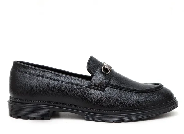 Black_Synthetic_Leather_Slip_On_Shoes_For_Men