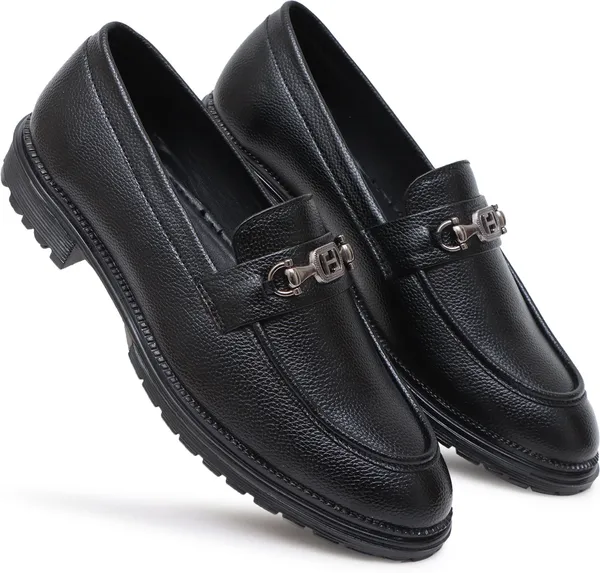 Black_Synthetic_Leather_Slip_On_Shoes_For_Men