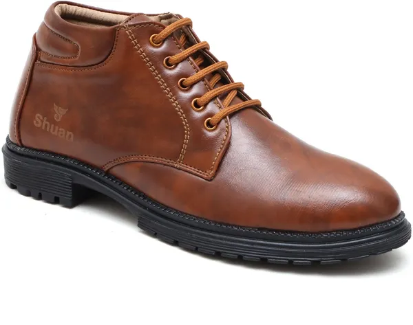 Tan_Synthetic_Leather_Boots_Boots_For_Men