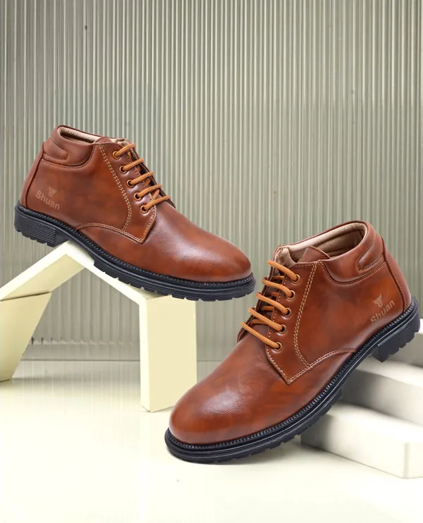 Tan_Synthetic_Leather_Boots_Boots_For_Men