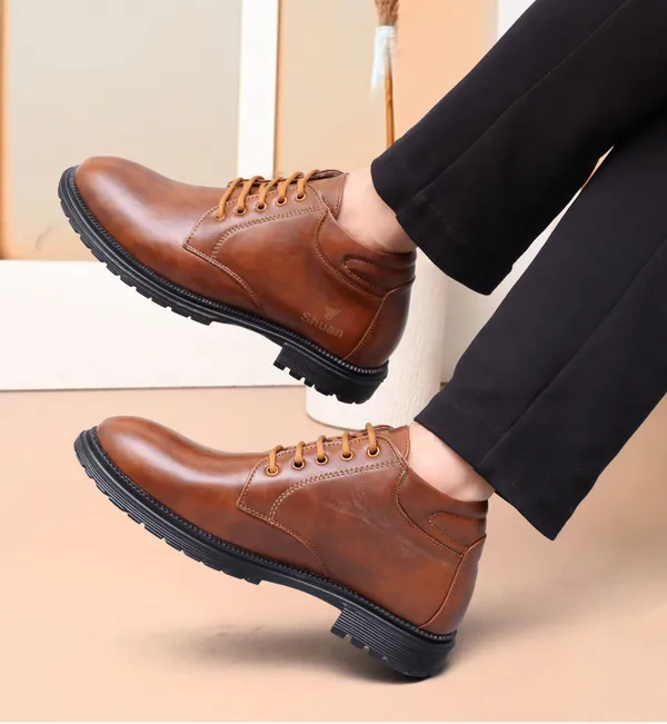 Tan_Synthetic_Leather_Boots_Boots_For_Men