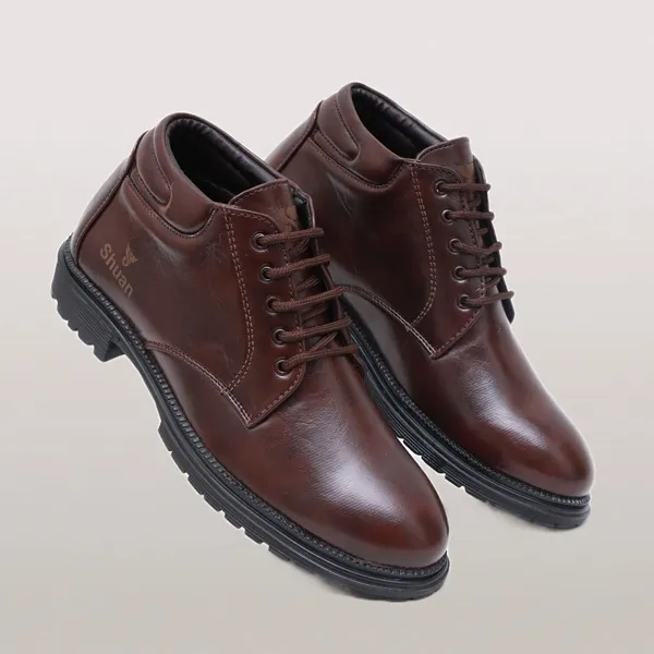 Brown_Synthetic_Leather_Boots_Boots_For_Men