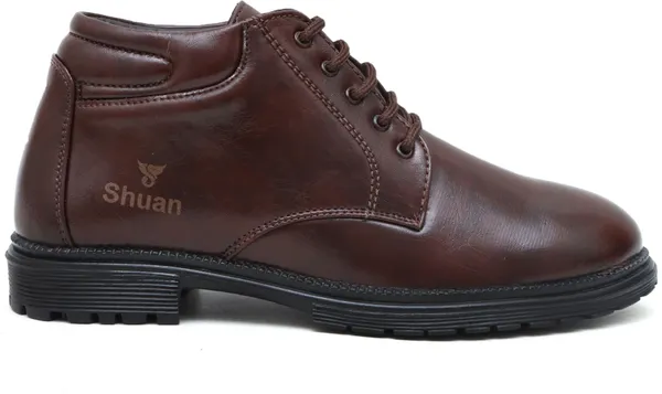 Brown_Synthetic_Leather_Boots_Boots_For_Men